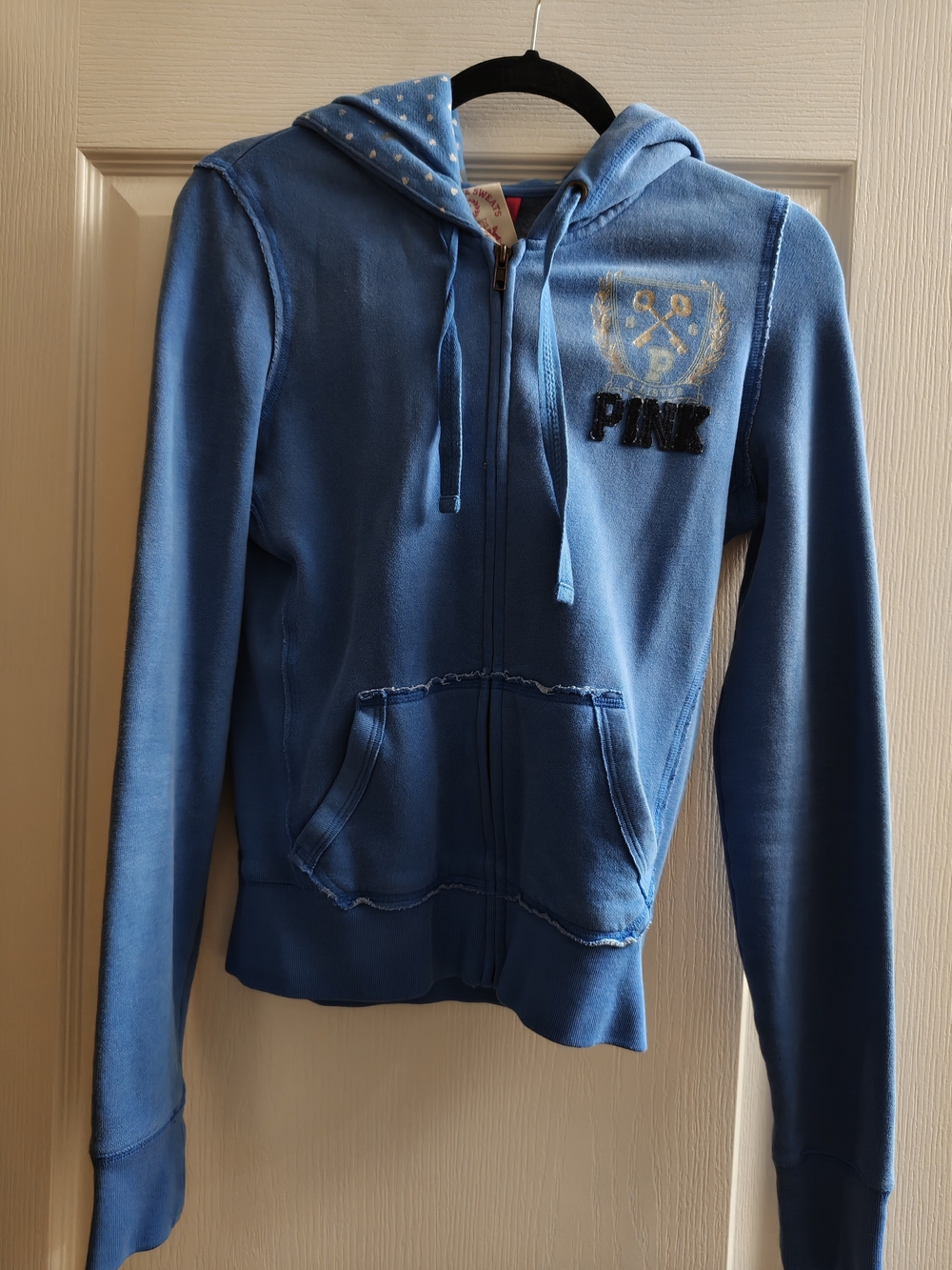PINK Victoria's Secret Blue Zip-Up Hoodie